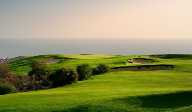 Golf course above the Atlantic near Agadir