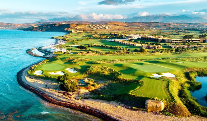 Golf course on the Sicilian coast